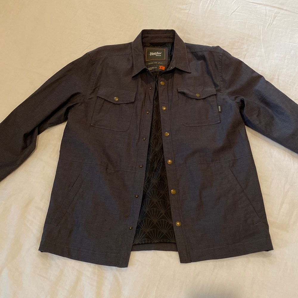 Howler Brothers lightweight dark gray/blue shirt jacket. Worn once!